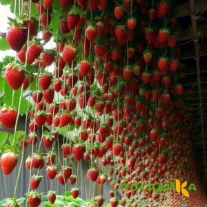 Клубника ампельная Анастасия купить по цене от 370р. в интернет-магазине «Посадика» с доставкой почтой в в Хадыженске и по всей России – [изображение №1].